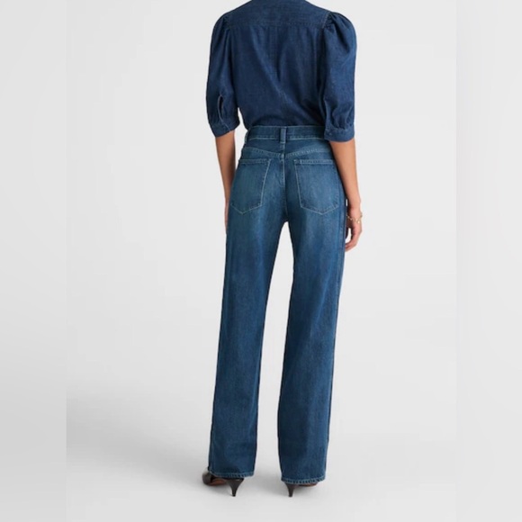 Madewell Dark Blue Flare Jeans - Picture 4 of 13